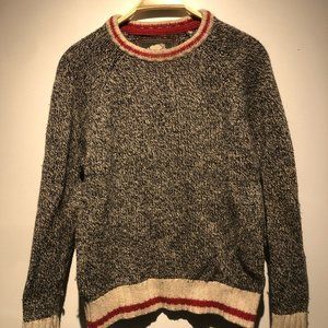 Original Roots Wool Sweater with Leather Elbows
